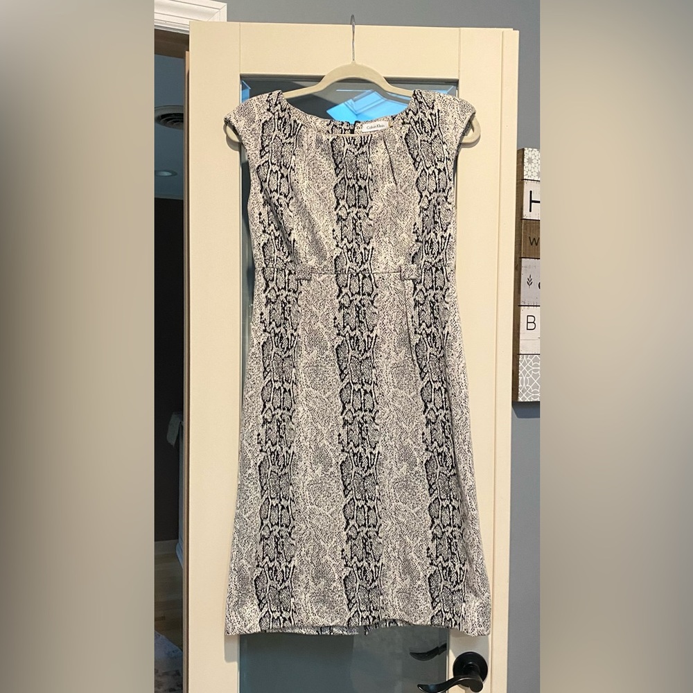 🐍Calvin Klein Snakeskin Print Dress